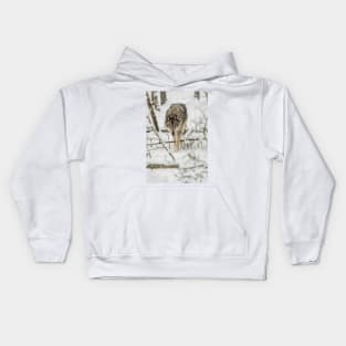 Timber Wolf Kids Hoodie